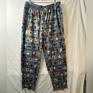 Nightmare Before Christmas Pajama Pants XXL Jack Skellington Sally